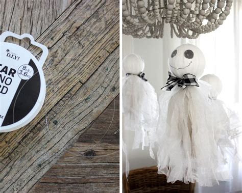 How To Make Halloween Hanging Ghosts Decorations