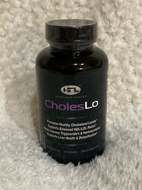 HFL CholesLo - 100% Natural All Pure Cholesterol Lowering Supplement ...