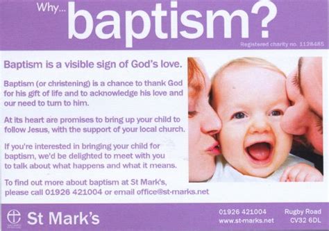 Baptism St Marks Church Leamington Spa