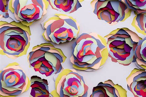 Colourful Layered Paper Sculptures By French Artist And Designer Maud