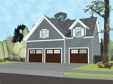 Garage apartment plans offer homeowners a unique way to expand their home's living space. 050G-0071: Carriage House Plan with 3-Car Garage; 37'x34 ...