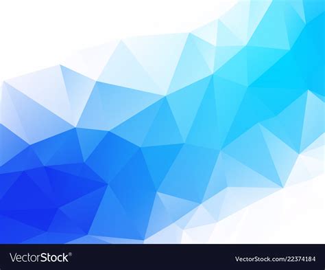 Blue White Geometric Background Royalty Free Vector Image