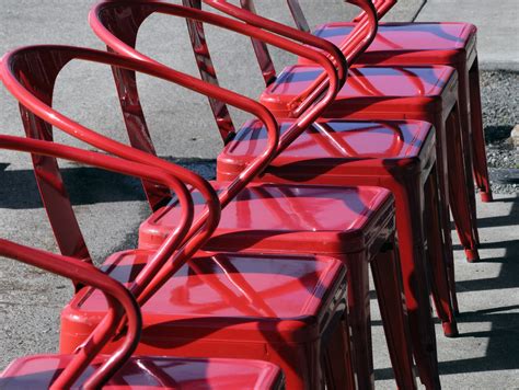 Row Of Red Chairs Free Stock Photo Public Domain Pictures