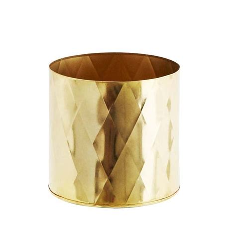 Cylindre eco 60mm 30x30mm 5 goupilles doré 3 clé. Cache-pot en métal martelé doré motif arlequin Madam Stoltz en 2020 | Jardinières métalliques ...