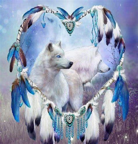 Wolf Dream Catcher Native American Wolf Wolf Spirit Animal Dream