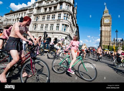 The London Leg Of The World Naked Cycle Ride Starts In Hyde Park And