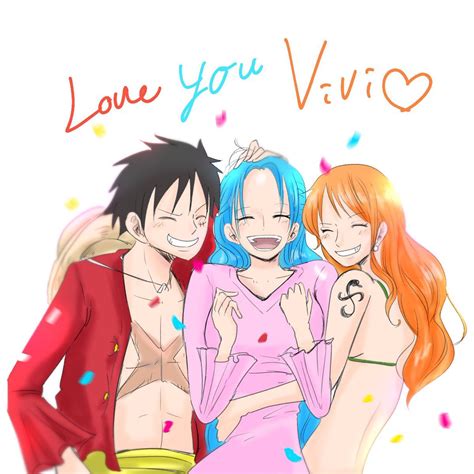 Luffy Vivi And Nami By Dmargaret0922 Onepiece One Piece Luffy