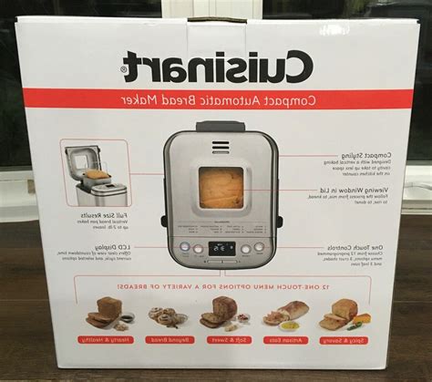 The cuisinart® compact automatic bread maker can be programmed up to 13 hours in advance. Cuisinart CBK-110 P1 Automatic Bread Maker - NEW!