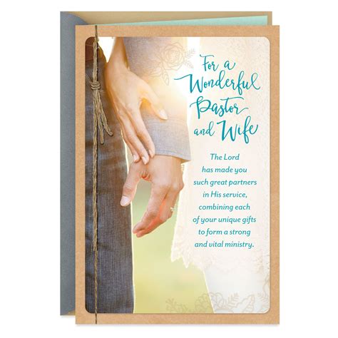 Your Ministry Together Religious Clergy Appreciation Card For Pastor