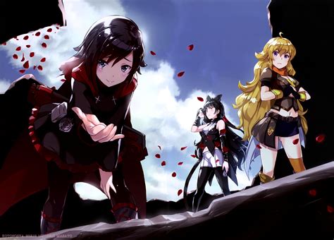 A Surprisingly Cool Shot Of Team Rwby Minus W To The Rescue Rwby
