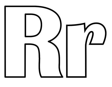 Fileclassic Alphabet R At Coloring Pages For Kids Boys Dotcomsvg