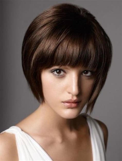 Short Hairstyles With Full Bangs Hot Sex Picture
