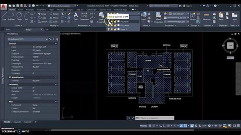 Topic 4 Working With Layers And Selection Windows In Autocad Youtube