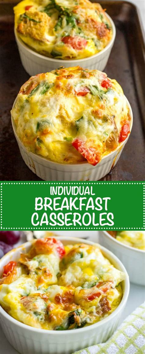 It's perfect for holidays, family gatherings and large groups of people. Individual breakfast casseroles - Family Food on the Table