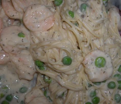 Any long pasta shape, such as linguine or spaghetti, can be substituted for the angel hair. Creamy Garlic Shrimp With Angel Hair Pasta Recipe - Food.com
