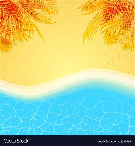 Summer Beach Background Royalty Free Vector Image