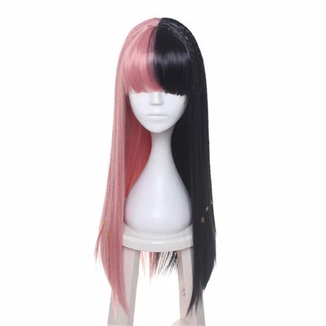 Ccutoo Females Melanie Martinez Synthetic Half Black And Pink 8 Small