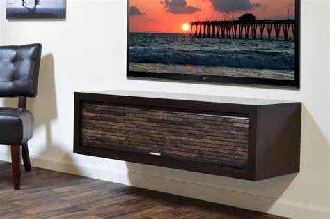 Minimalist Floating Tv Stand Eco Geo Espresso Woodwaves