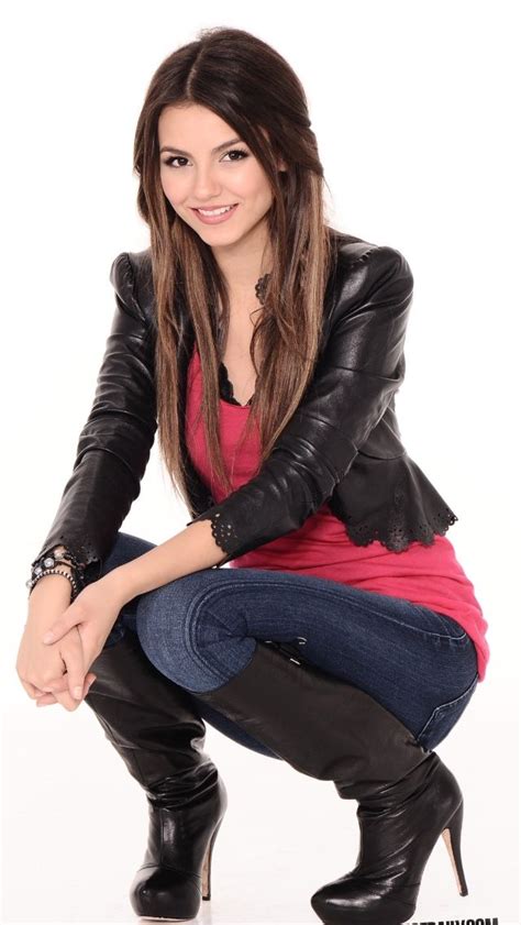 Boots Bikes And Ladies Photo Victoria Justice Justice Boots Victoria