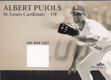 Baseball Cards Rule 2004 Fleer Showcase Pujols Legacy Collection Game