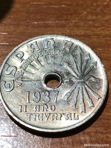 impresionante moneda de 25 céntimos-1937 -ebc-i - Comprar Monedas del