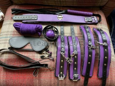 bdsm restraint kit bondage handcuffs spanking butt plug fetish adult sex toys ebay