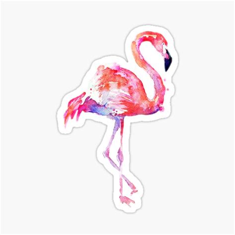 Flamingo Sticker For Sale By Yamiyuuuu Redbubble