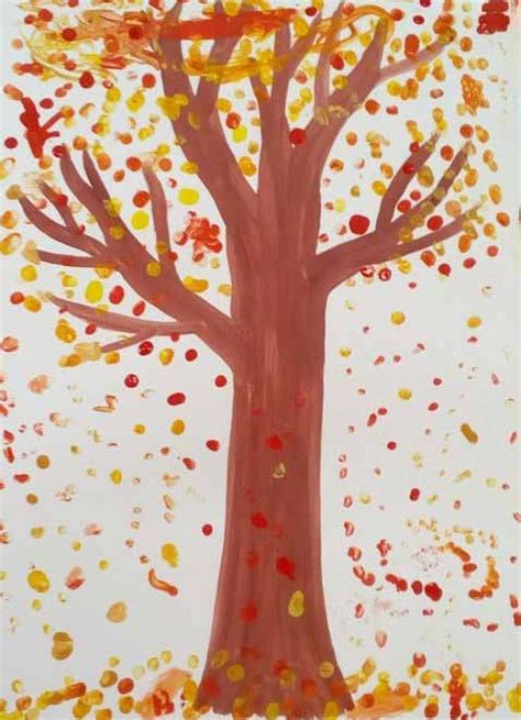 Осеннее дерево рисунок красками рисунок гуашью как нарисовать осеннее