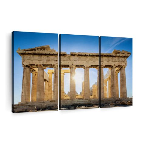 Sun Shines Through Parthenon Wall Art Photography