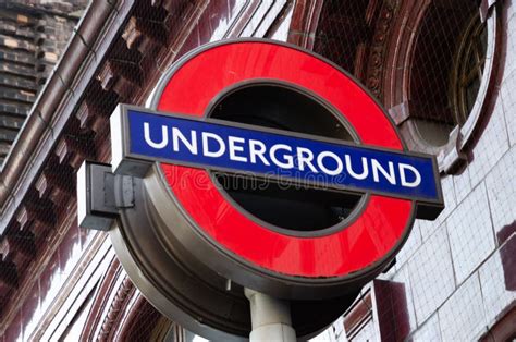 London City England Underground Sign Near Big Ben In Westminster