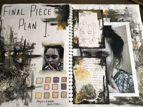 Final Piece Plans For Art Exam Unit Gcse Art Sketchbook Gcse Art Sketchbook Layout