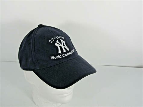 Ny Yankees World Champions Hat Cap 27 Times Ebay