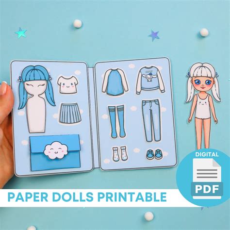 Clothes For Paper Dolls Printable Diy Activities Girls Activity Book