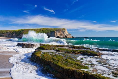 sea waves rocks sky landscape wallpapers hd desktop and mobile backgrounds