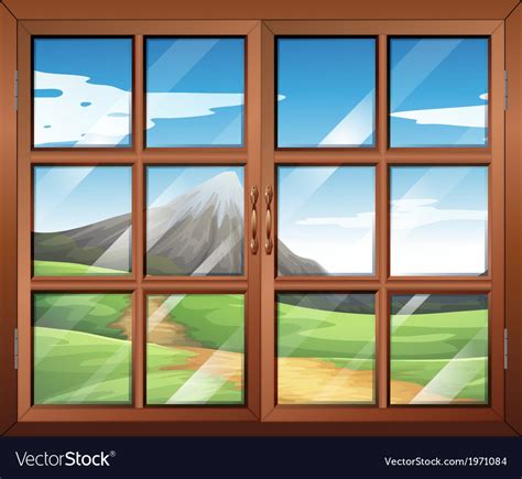 A Window Royalty Free Vector Image Vectorstock