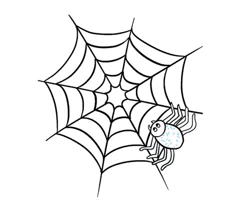 Now it is time to become a spider! How to Draw a Spider Web and Spider | Easy Drawing Guides