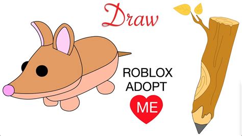 How To Draw A Bandicoot Roblox Adopt Me Pet Youtube