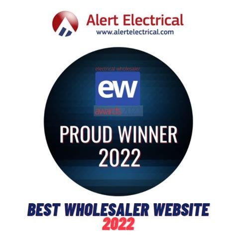 Ew Awards 2022 Best Wholesaler Website Alert Electrical Electrical