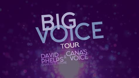 Big Voice Tour Promo Youtube