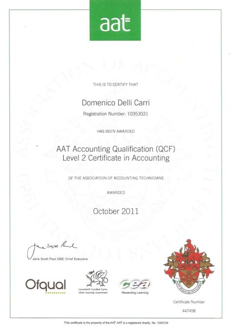 Aat Level 2 Certificate In Accounting