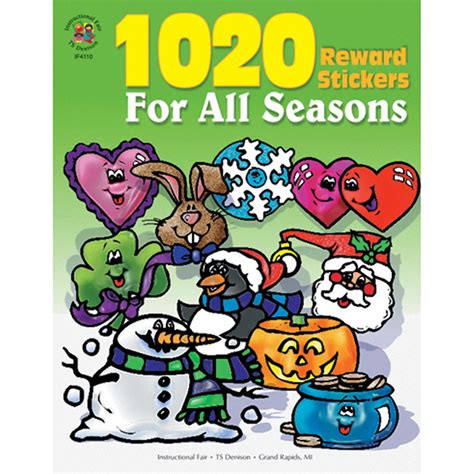 1020 Reward Stickers For All Seasons Sticker Book Grade Pk 6 Paperback