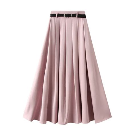 TIGENA Pink Maxi Suit Skirt For Women 2023 Autumn Elegant Office Lady