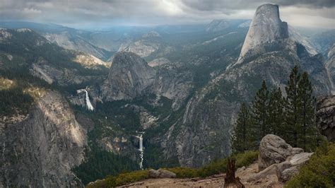1920x1080 Yosemite National Park Half Dome Nature Landscape Valley