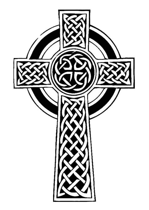 Irish Celtic Cross Coloring Pages Best Place To Color Celtic Cross