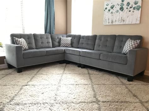 Nailhead Sectional Couch Sectional Couches Add More Versatility To