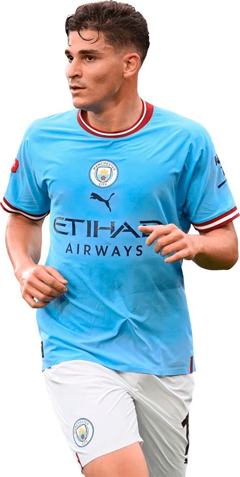 Julián Álvarez Manchester City Football Render Footyrenders