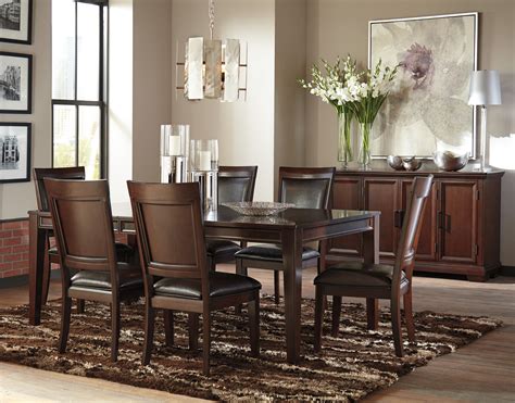 Discount furniture outlet has been serving the sumter, shaw afb and surrounding communities since 1990. Ashley Shadyn 7 Piece Casual Dining Room Set in a Warm ...
