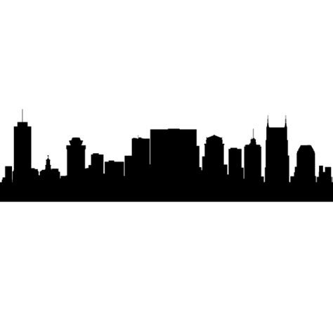 Simple flat concept for tourism presentation, banner, placard or web site. Nashville, Tennessee SKYLINE DECALS (Wall Decor) Nashville ...