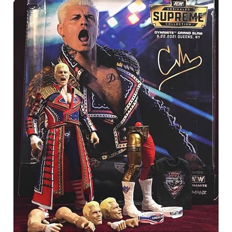 Cody Rhodes Figure Aew Supreme Collection Ready Stock Shopee