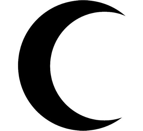 Crescent Moon Clipart Black And White Free Download On Clipartmag